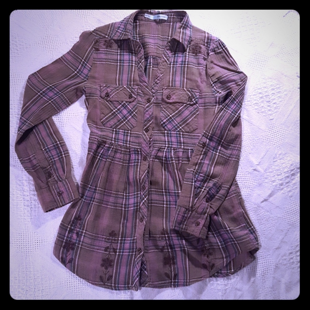 Long sleeve button down.